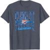 NBA Oklahoma City Thunder Nonstop Action T-Shirt(Heather Blue)