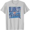 NBA Oklahoma City Thunder Nonstop Action T-Shirt(Silver Grey)