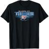 Oklahoma City Thunder Black NBA T-Shirt, Men’s Small, Short Sleeve, Crew Neck, Classic Fit, Polyester 100%(Black)