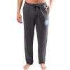 Ultra Game Men NBA Official Sleepwear Super Soft Pajama Loungewear Pants(Heather Charcoal)