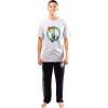 Ultra Game Men’s NBA Official 2-Piece Super Soft Tee Shirt & Lounge Pants Set(Boston Celtics)