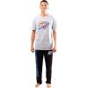 Ultra Game Men’s NBA Official 2-Piece Super Soft Tee Shirt & Lounge Pants Set(Oklahoma City Thunder)
