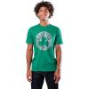 Ultra Game Men’s NBA Official Brushed Reflective Logo Tee Shirt(Kelly Green)