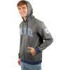 Ultra Game Men’s NBA Official Super Soft Driver Full Zip Hoodie Jacket Sweatshirt(Heather Charcoal)