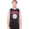 Ultra Game Men’s NBA Official Super Soft Jersey Tank Top Muscle T-Shirt(Black)