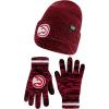 Ultra Game Men’s NBA Official Super Soft Winter Beanie Knit Hat with Extra Warm Touch Screen Gloves(Team Color)