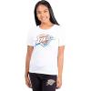 Ultra Game Women’s NBA Official Soft Vintage Distressed Graphics T-Shirt(Oklahoma City Thunder)