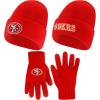 Ultra Game Youth NFL Official 2 Pack Super Soft Winter Beanie Knit Hats with Warm Touch Screen Gloves – Boys & Girls(Team Color)