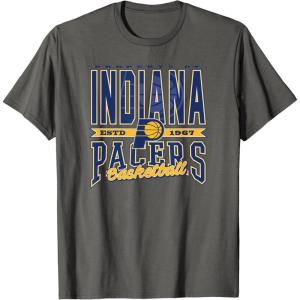 Indiana Pacers NBA Nonstop Action T-Shirt, Men’s Black Small(Asphalt Grey)