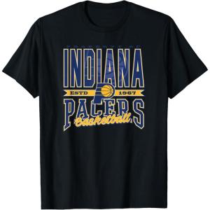 Indiana Pacers NBA Nonstop Action T-Shirt, Men’s Black Small(Black)