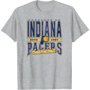 Indiana Pacers NBA Nonstop Action T-Shirt, Men’s Black Small(Heather Grey)