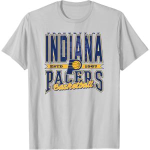 Indiana Pacers NBA Nonstop Action T-Shirt, Men’s Black Small(Silver Grey)