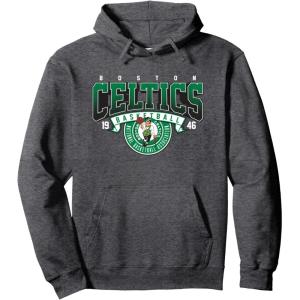 NBA Boston Celtics Coming At Ya Pullover Hoodie(Dark Heather Grey)