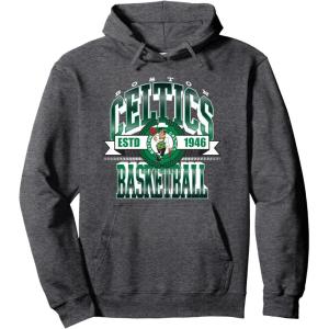 NBA Boston Celtics Gametime Pullover Hoodie(Dark Heather Grey)