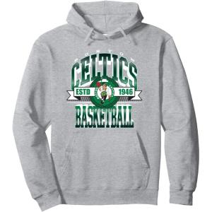 NBA Boston Celtics Gametime Pullover Hoodie(Heather Grey)
