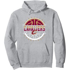 NBA Cleveland Cavaliers Pick and Roll Pullover Hoodie(Heather Grey)
