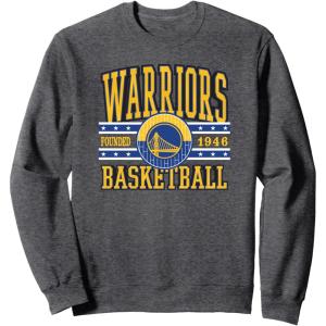 NBA Golden State Warriors Courtside Sweatshirt(Dark Heather Grey)