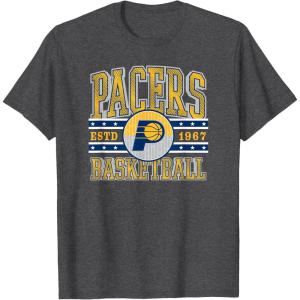 NBA Indiana Pacers Courtside T-Shirt(Dark Heather Grey)