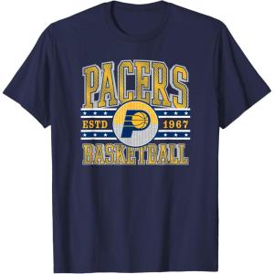 NBA Indiana Pacers Courtside T-Shirt(Navy Blue)