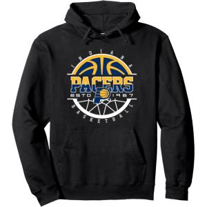 NBA Indiana Pacers Pick and Roll Pullover Hoodie(Black)