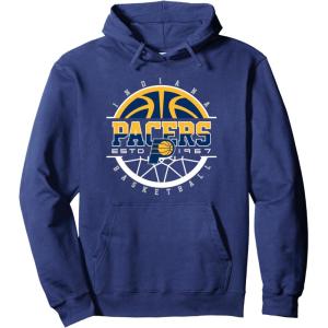 NBA Indiana Pacers Pick and Roll Pullover Hoodie(Navy Blue)