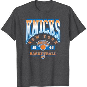 NBA New York Knicks Homecourt Advantage T-Shirt(Dark Heather Grey)