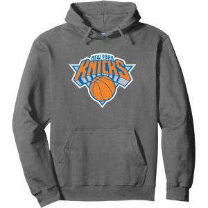 NBA New York Knicks Officially Licensed Pullover Hoodie(Asphalt Grey)