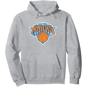 NBA New York Knicks Officially Licensed Pullover Hoodie(Heather Grey)