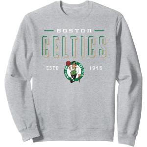 NBA Official Boston Celtics Negative Space Sweatshirt(Heather Grey)