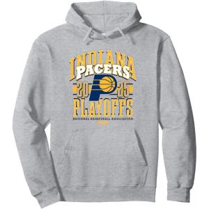 NBA Official Indiana Pacers Playoffs 2025 Showtime Pullover Hoodie(Heather Grey)