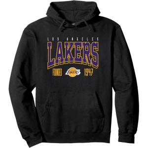 NBA Official Los Angeles Lakers Hot Plate Pullover Hoodie(Black)