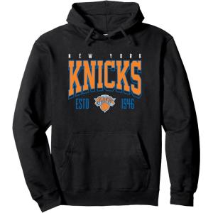 NBA Official New York Knicks Hot Plate Pullover Hoodie(Black)
