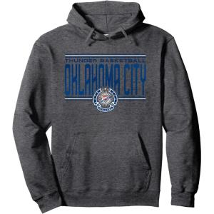 NBA Oklahoma City Thunder City Pride Pullover Hoodie(Dark Heather Grey)