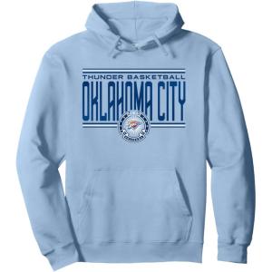 NBA Oklahoma City Thunder City Pride Pullover Hoodie(Dusty Blue)