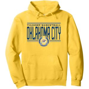 NBA Oklahoma City Thunder City Pride Pullover Hoodie(Lemon Yellow)