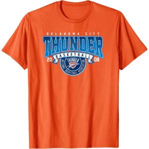 NBA Oklahoma City Thunder Coming At Ya T-Shirt(Orange)