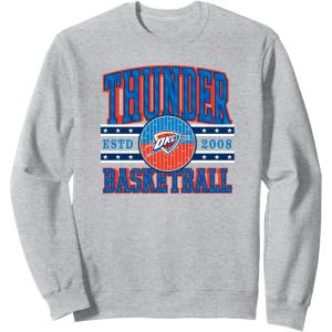 NBA Oklahoma City Thunder Courtside Sweatshirt(Heather Grey)