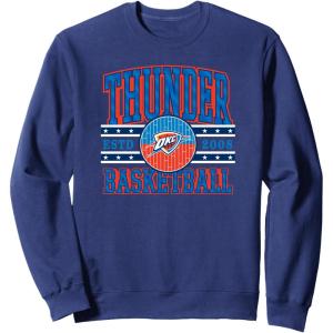 NBA Oklahoma City Thunder Courtside Sweatshirt(Navy Blue)
