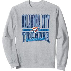 NBA Oklahoma City Thunder Nonstop Action Sweatshirt(Heather Grey)
