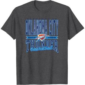NBA Oklahoma City Thunder Nonstop Action T-Shirt(Dark Heather Grey)