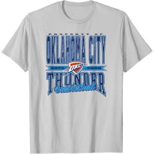 NBA Oklahoma City Thunder Nonstop Action T-Shirt(Silver Grey)