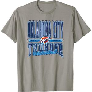 NBA Oklahoma City Thunder Nonstop Action T-Shirt(Slate Grey)