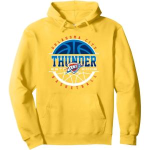 NBA Oklahoma City Thunder Pick and Roll Pullover Hoodie(Lemon Yellow)