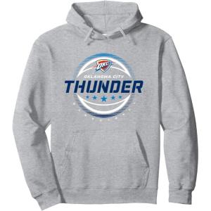 NBA Oklahoma City Thunder The Rock Pullover Hoodie(Heather Grey)