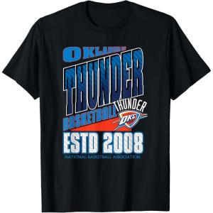 Oklahoma City Thunder T-Shirt, Black, Small, Unisex, Short Sleeve, Classic, NBA Team Breakaway T-Shirt(Black)