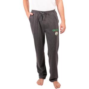 Ultra Game Men NBA Official Sleepwear Super Soft Pajama Loungewear Pants(Heather Charcoal 23)