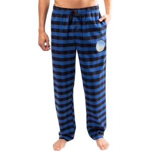 Ultra Game Men’s NBA Official Sleepwear Super Soft Flannel Pajama Loungewear Pants(Golden State Warriors)