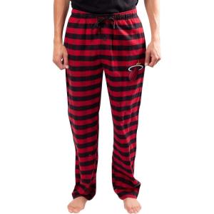 Ultra Game Men’s NBA Official Sleepwear Super Soft Flannel Pajama Loungewear Pants(Miami Heat)