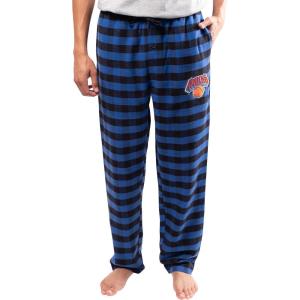 Ultra Game Men’s NBA Official Sleepwear Super Soft Flannel Pajama Loungewear Pants(New York Knicks)