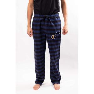 Ultra Game Men’s NBA Official Sleepwear Super Soft Flannel Pajama Loungewear Pants(Utah Jazz)